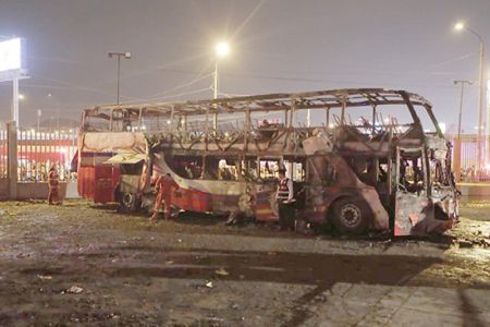 Peru’da otobüs yandı: 20 ölü, 7 yaralı
