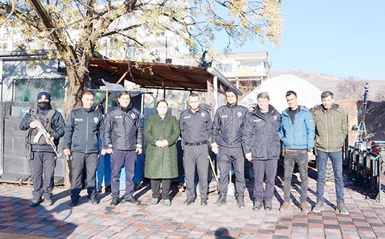 Kaymakam Demir’den polis uygulama noktasına ziyaret
