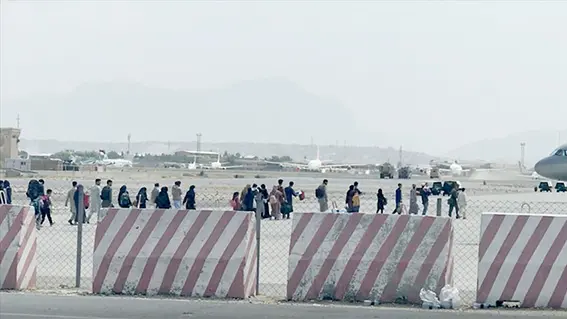 Kabil Uluslararası Havalimanı’nda tahliye hareketliliği sürüyor
