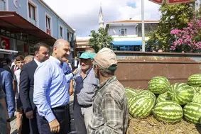 İçişleri Bakanı Soylu, Silivri'de vatandaşlarla buluştu