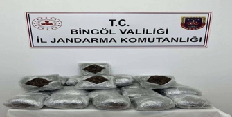 Bingöl'de 23 kilo 724 gram esrar ele geçirildi