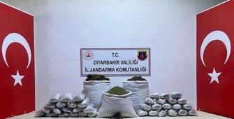 Diyarbakır'da 103 kilogramlık esrar operasyonu