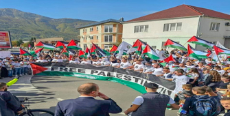  Filistin halkına destek gösterilerine Karabağ'da eklendi