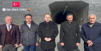 Ardahan Milletvekili Koç, Aşık Şenlik Tüneli'nde incelemede bulundu