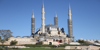 Selimiye Camisi'nde restorasyon çalışmaları sürüyor
