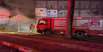 Adana'da hastane binasının arşivinde çıkan yangın kontrol altına alındı