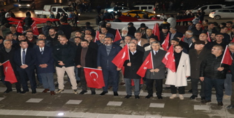 Amasya'da terör örgütü PKK'ya tepki