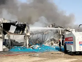 Şırnak'ta fabrikada çıkan yangında 6 işçi dumandan etkilendi