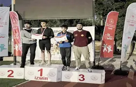 Diyarbakırlı sporcu İzmir'de bronz madalya elde etti