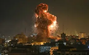 (Video) İsrail'in Suriye'ye hava saldırısı düzenlediği iddia edildi