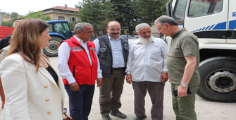 TMO Genel Müdürü Güldal, Samsun'da hububat alım noktalarında incelemelerde bulundu