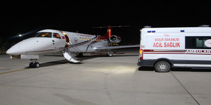 Ambulans uçak kalp ritim bozukluğu olan 12 yaşındaki çocuk için havalandı