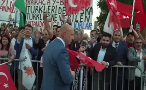 (Video) Erdoğan'a ABD'de yoğun ilgi