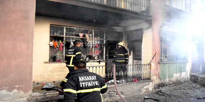 Aksaray'da evde çıkan yangında bir çocuk hayatını kaybetti
