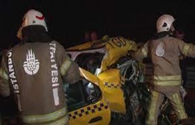 (Video) Vince çarpan araçtan 2 ölü 1 yaralı 