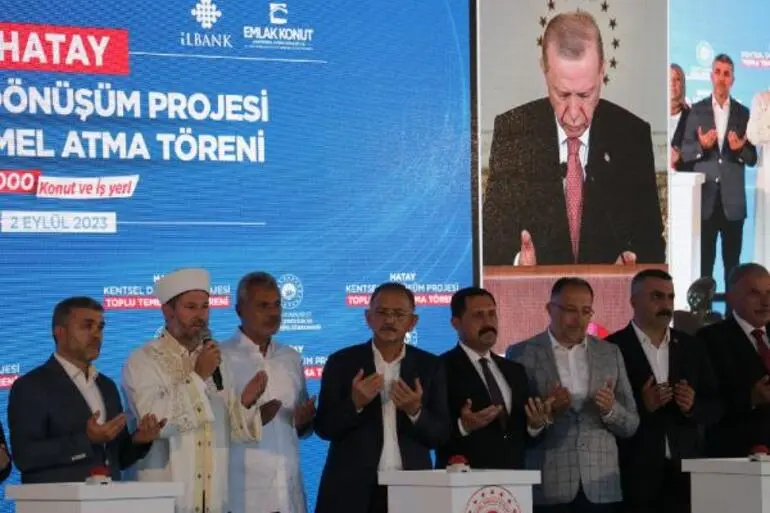 Cumhurbaşkanı Erdoğan Hatay Kentsel Dönüşüm Projesi Toplu Temel Atma Töreni'nde konuştu