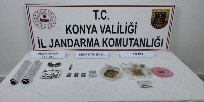 Konya'da uyuşturucu operasyonlarında 3 şüpheli tutuklandı