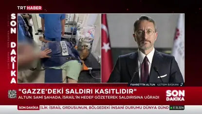 İletişim Başkanı Altun, TRT Arabi'ye saldıran İsrail'e  'Artık yeter' dedi