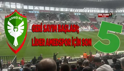 Diyarbakır Amedspor için Stadyum’da; İşte lider'in ilk 11'i