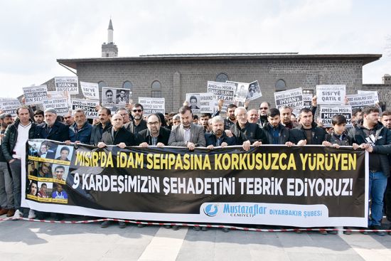 Mısır'daki idamlara Diyarbakır'dan tepki