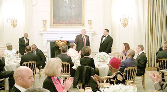 Donald Trump Beyaz Saray'da iftar verdi
