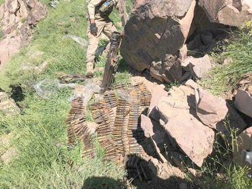 Hakkari'de PKK'nın silah ve mühimmatı ele geçirildi