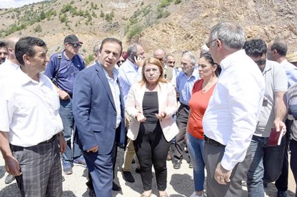 CHP heyeti Gümüşhane'deki madenleri inceledi