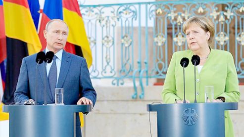Putin ile Merkel Suriye meselesini görüştü