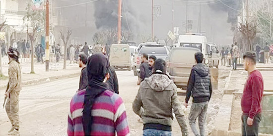Afrin'de bomba yüklü araç saldırısı