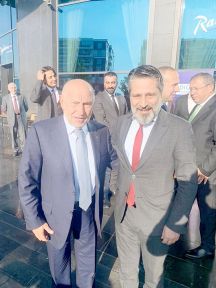 Bağlar Belediyespor Başkanı Merdoğlu, TFF Başkanı Özdemir ile görüştü