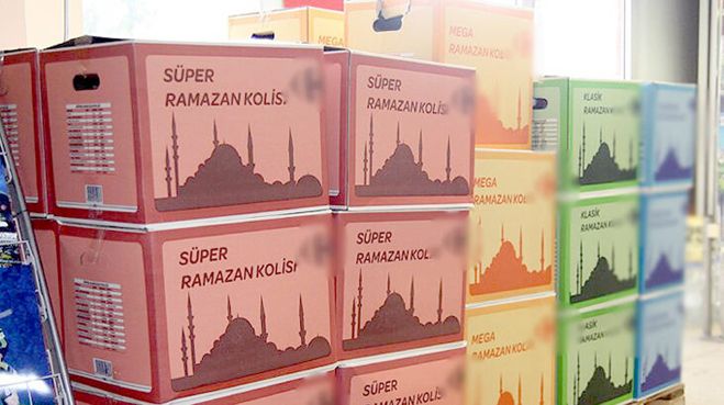 Ramazan ayı erzak kolileri satışta