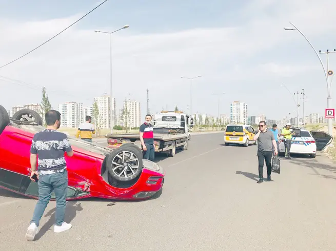 Diyarbakır’da trafik kazası: 1 yaralı