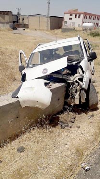 Diyarbakır'da trafik kazası: 1 ölü, 4 yaralı 