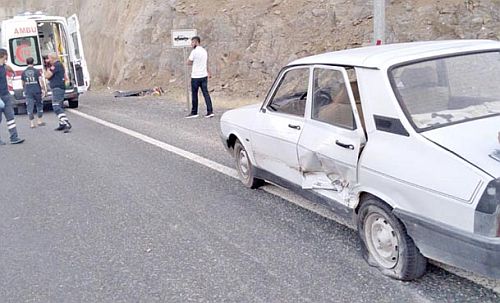 Elazığ'da otomobille çarpışan motosikletin sürücüsü uzman çavuş öldü