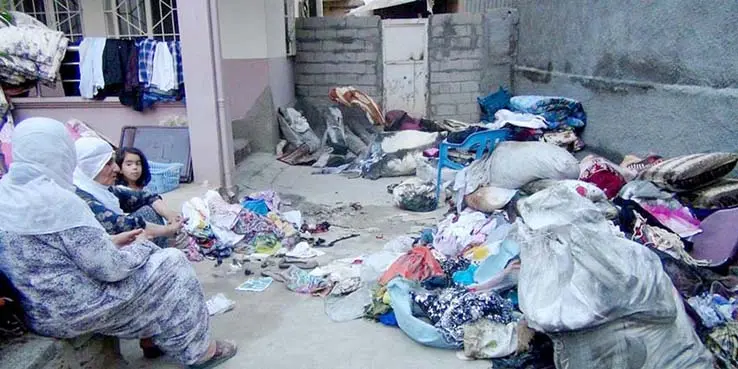Çınar'da evi yanan aile, yardım bekliyor