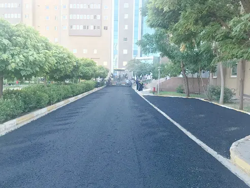 Hastane asfaltlandı
