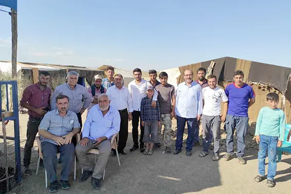HÜDA PAR Diyarbakır'da göçerleri ziyaret etti