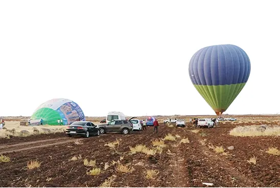 12 bin yıllık tarihi Göbeklitepe’de balon uçuşlarına yoğun ilgi