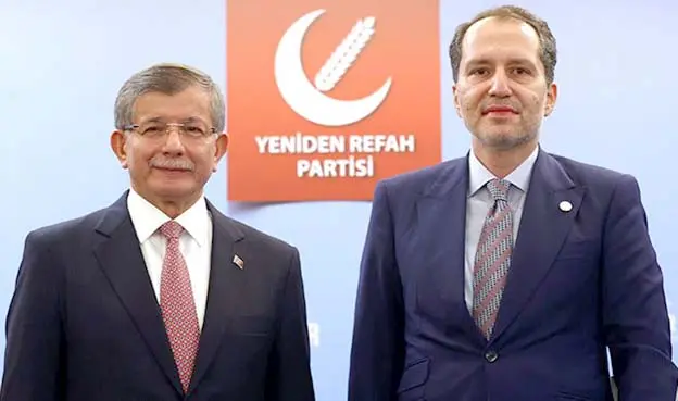 Davutoğlu, Yeniden Refah Partisi Genel Başkanı Erbakan'ı ziyaret etti