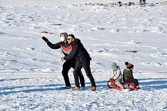 Karacadağda kayak!