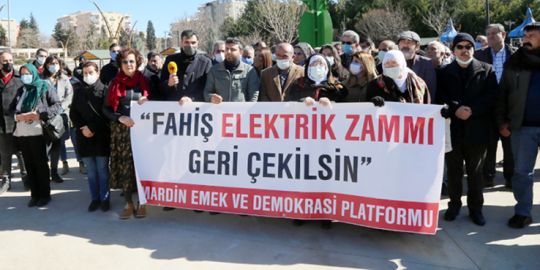 Elektrik zammı protesto edildi