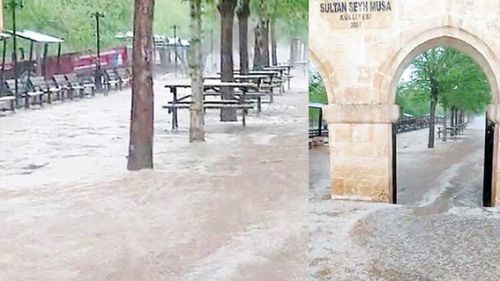 Mardin’de dolu yağışı ve sel
