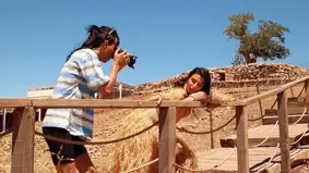 12 bin yıllık Göbeklitepe'de moda çekimi yapıldı