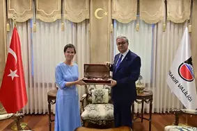 Diyarbakır Valisi Su'yu BM Özel Raportörü Alsalem ziyaret etti