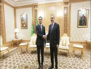 Türkmenistan Devlet Başkanı, Bakan Fidan'ı kabul etti
