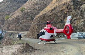 Ambulans Helikopter 82 yaşındaki yaşlı adam için havalandı 