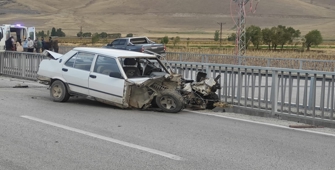 Erzurum'da kaza sürücü ağır yaralandı