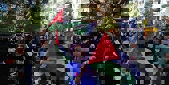 Batman, Bingöl ve Siirt'te Filistinlilere destek gösterileri yapıldı