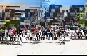 Demir atlı adam Artuklu Üniversitesindeki bir programa katıldı