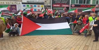 İstanbul'da Filistin'e destek eylemi düzenlendi